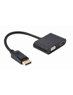 A-DPM-HDMIFVGAF-01 cable DisplayPort 0,1 m Negro