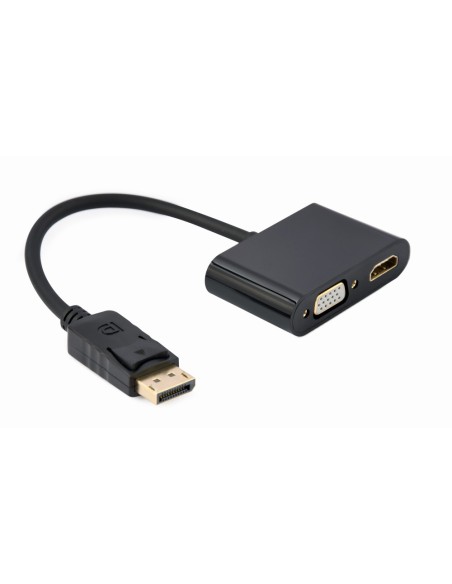 A-DPM-HDMIFVGAF-01 cable DisplayPort 0,1 m Negro