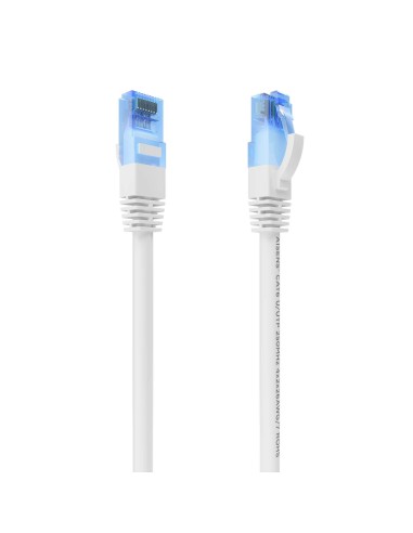 Cable De Red Latiguillo RJ45 Cat.6 UTP AWG26 CCA, Blanco, 25 cm