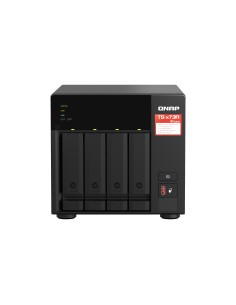 TS-473A NAS Torre Ryzen Embedded V1500B 8 GB DDR4 0 TB QNAP Turbo System Negro