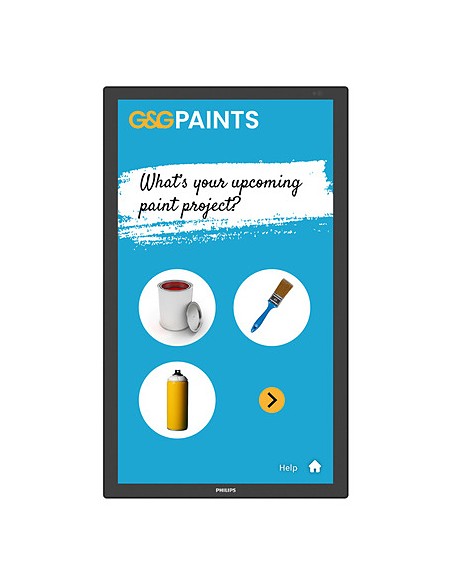 3000 series 24BDL3751T/00 pantalla de señalización Panel plano interactivo 60,5 cm (23.8") LCD Wifi 250 cd / m² Full HD Negro Pa