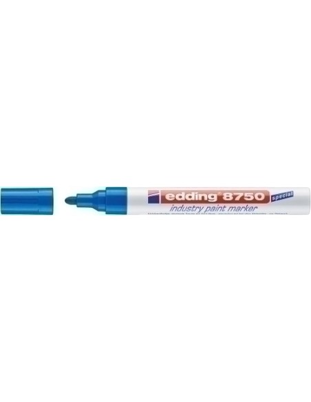ROTU. EDDING PERMANENTE 8750 AZUL - Pack de 10 unidades