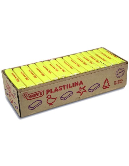 PASTILLAS PLASTILINA 350 G - AMARILLO OSCURO JOVI - 1 pieza(s) - 7203