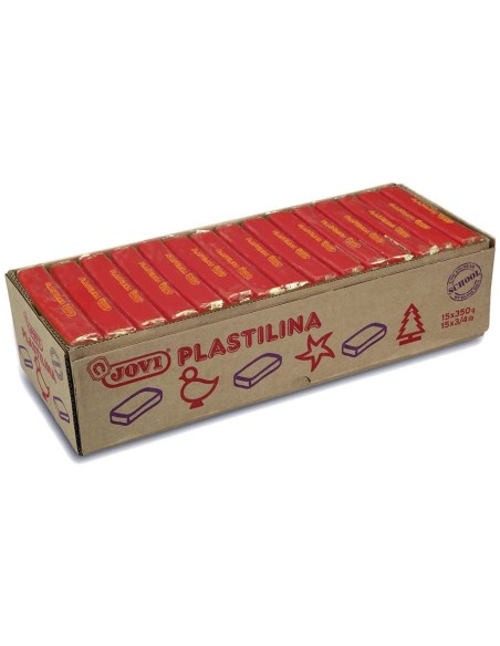 PASTILLAS PLASTILINA 350 G - ROJO JOVI - 1 pieza(s) - 7205