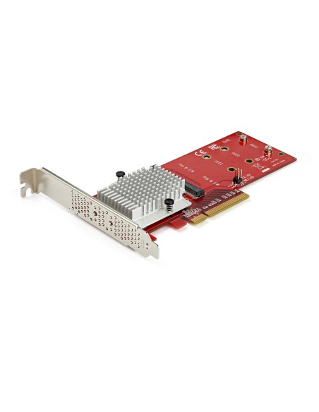 Tarjeta Adaptadora para 2 SSD M.2 PCIe SSD - Dos SSDs NVMe o AHCI M.2 SSD a x8/x16 PCI Express 3.0 - Compatible con PCIe M.2 NGF