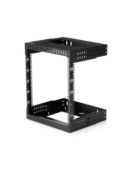 Rack de Servidores Abierto de 12U de Pared - de 19 Pulgadas - de 2 Columnas - de Profundidad Ajustable - para Equipo de Redes - 