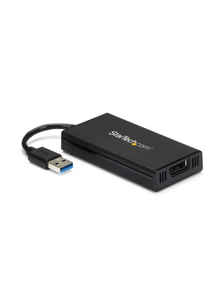 Adaptador USB 3.0 a DisplayPort 4K Ultra HD - Certificado por DisplayLink - Convertidor de Vídeo con Tarjeta Gráfica Externa - M