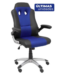 Silla gaming Talave similpiel negro y azul