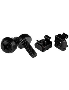 Paquete de 50 Tornillos y Tuercas Enjauladas Cage Nuts M6x12mm - Negro