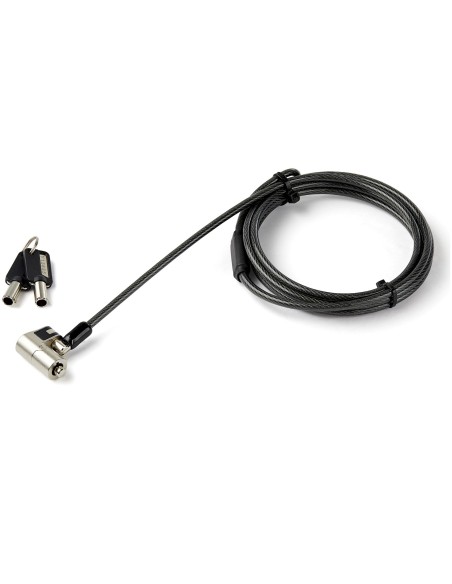 Cable de 2m de Seguridad para Ordenadores Portátiles - para K-Slot - Ranura Nano - Ranura Wedge - con Llave