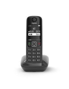 AS690 Teléfono DECT/analógico Identificador de llamadas Negro