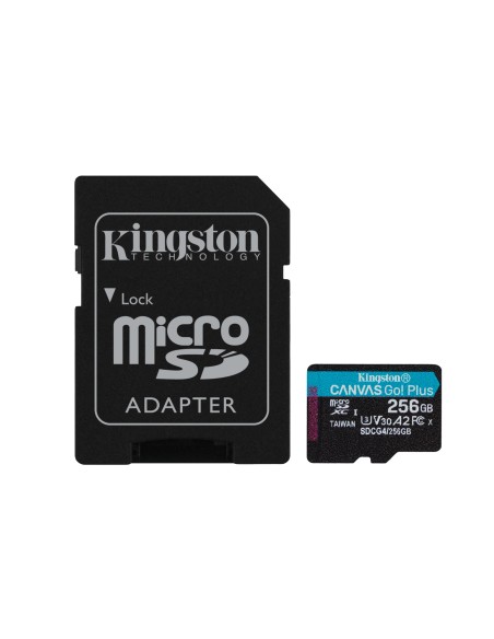 Tarjeta microSDXC Canvas Go Plus Gen4 de 256 GB, 200 MB/s, A2 U3 V30 y adaptador