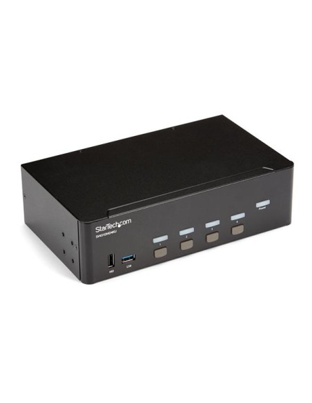 Switch Conmutador KVM de 4 Puertos HDMI - 4K de 30Hz - de Pantalla Doble Switch Conmutador KVM de 4 Puertos HDMI - 4K de 30Hz - de Pantalla Doble