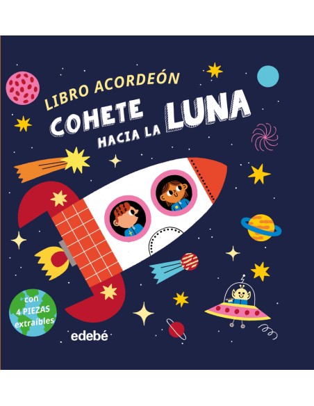 COHETE HACIA LA LUNA libro acordeon