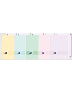 Paq 5 cuaderno espiral a4 80h 90g cuad5x5 europeanbook1 live ampgo colores pastel