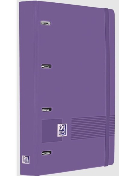 Carpebloc polyfoam a4 4 anillas 35mm recambio cuadricula 5x5 color lila