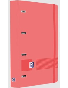 Carpebloc polyfoam a4 4 anillas 35mm recambio cuadricula 5x5 color sandia