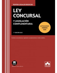 LEY CONCURSAL Y LEGISLACION COMPLEMENTARIA 2025