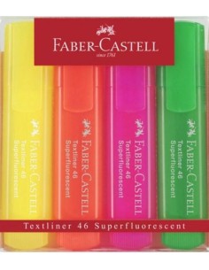 ESTUCHE 4 MARCADORES FLUORESCENTES TEXTLINER 46 SURTIDOS