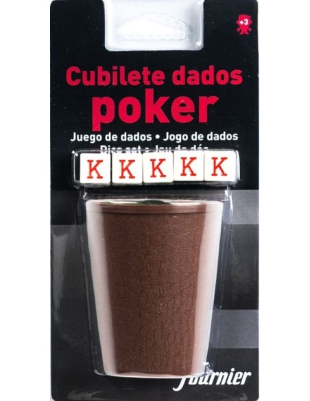 Blister cubilete dados poker