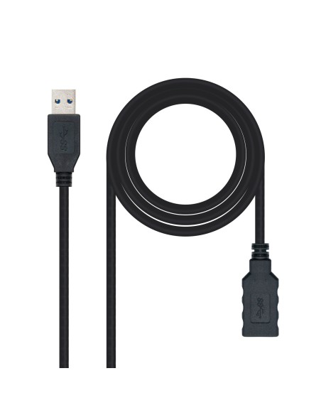 CABLE USB 3.0, TIPO A/M-A/H, NEGRO, 2.0 M