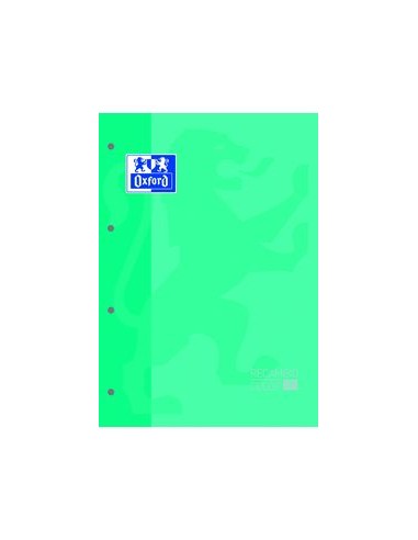 Paq 5 recambio color1 ice mint a4 80h 4 taladros 90g cuadricula 5x5