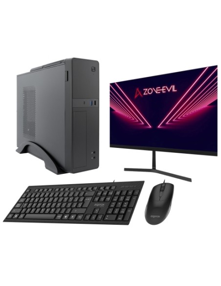 Core Slim Intel Core i5 14400/16GB/1TB SSD Nvme Negro + Monitor 24 Teclado y ratón