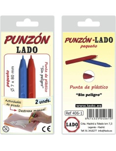 BLISTER 2 PUNZON LADO PEQUENO PUNTA PLASTICO
