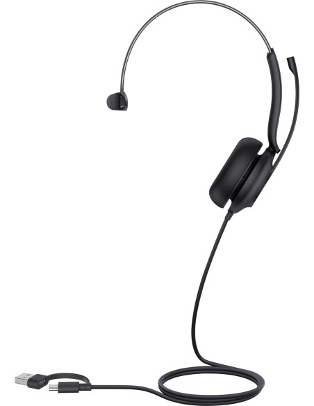 UH35 Mono Teams USB-C/A Auriculares Alámbrico Diadema Llamadas/Música USB Type-C / USB Type-A Negro