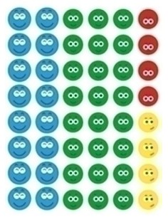 BL. 3H GOMETS APLI CARA FELIZ STDO 2 14226 - 1 unidad