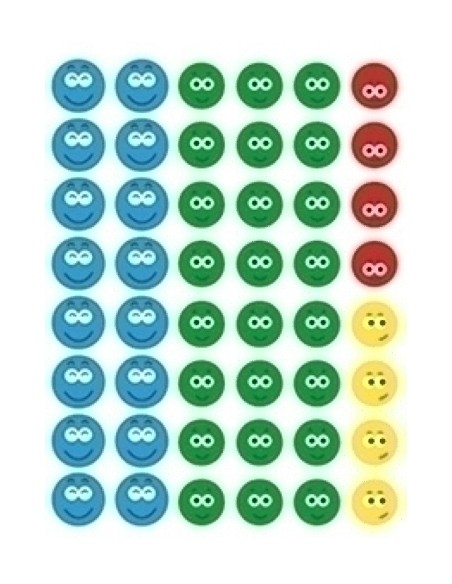 BL. 3H GOMETS APLI CARA FELIZ STDO 2 14226 - 1 unidad