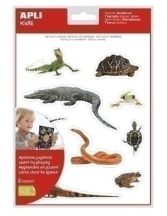BL. 2H GOMETS APLI TEMATICOS FOTOS REPTILES 17632 - 1 unidad