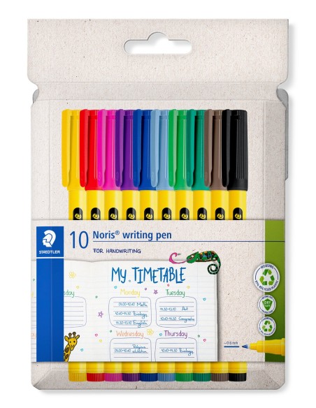 Noris 307 rotulador de punta fina Multicolor 10 pieza(s)