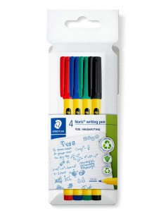 Noris writing pen 307 rotulador de punta fina Negro, Azul, Verde, Rojo 4 pieza(s)