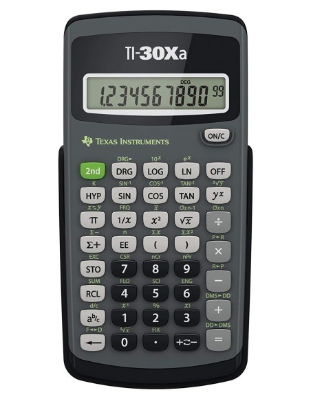 TI-30Xa calculadora Bolsillo Calculadora científica Negro, Gris