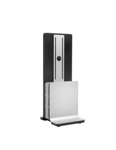 PFF 5100 Soporte de suelo con ruedas para pantalla plana Negro, Plata