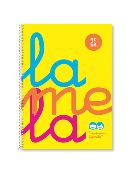 CUADERNO CUARTO FLÚOR POLIPROPILENO RAYADO 2,5 MM.COLORES SURTIDOS LAMELA 7CTP002S