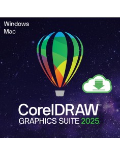 CorelDRAW Graphics Suite 2025 Gobierno (GOV) 1 licencia(s) Electronic License Delivery (ELD) Checo, Alemán, Holandés, Inglés, Es