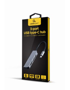 UHB-CM-CRU3P1U2P2-01 base para portátil y replicador de puertos Alámbrico USB 3.2 Gen 1 (3.1 Gen 1) Type-A Plata