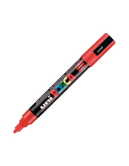 ROTULADOR UNI-BALL POSCA PC5M 1.8-2.5MM ROJO