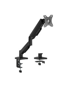 Soporte de Mesa Eco Contrapeso Giratorio e Inclinable para Monitor/TV 9KG (3 Pivotes, 1 Brazo) de 17"-32", Negro