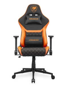 Armor One V2 F Silla para videojuegos universal Asiento acolchado tapizado Negro, Naranja