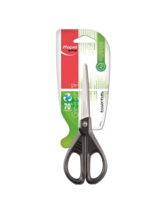 Essential Green Tijeras de oficina Corte recto Negro, Acero inoxidable