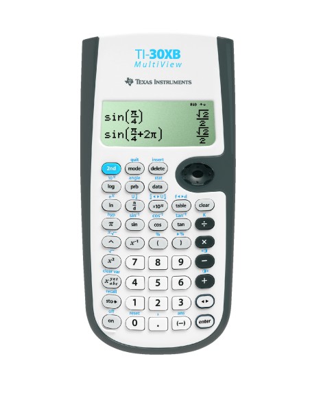 TI-30XB MultiView calculadora Bolsillo Calculadora científica Gris, Blanco