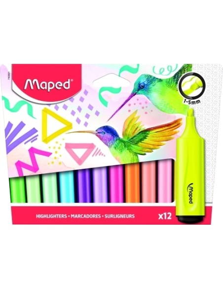 ROTUL. FLUOR MAPED SLEEVE P/12 - Pack de 8 unidades