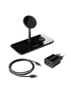 MB13 Auriculares, Smartphone, Reloj inteligente Negro USB Cargador inalámbrico Carga rápida Interior