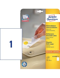 Etiquetas Removibles Blancas