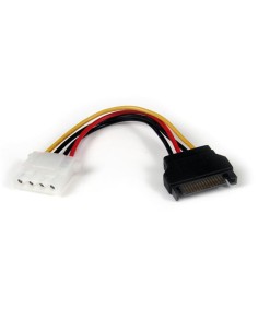 Cable de Alimentación de 15cm Adaptador Molex LP4 a SATA - Hembra a Macho