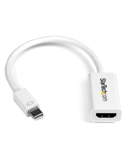 Conversor de Vídeo Mini DisplayPort a HDMI con Audio  Adaptador Activo MDP 1.2 para MacBook Pro  4K @ 30Hz - Blanco