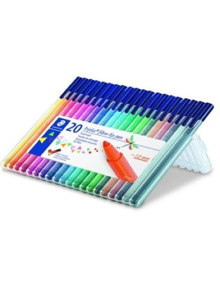 Estuche plastico 164 rotuladores triplus 323 colores surtidos